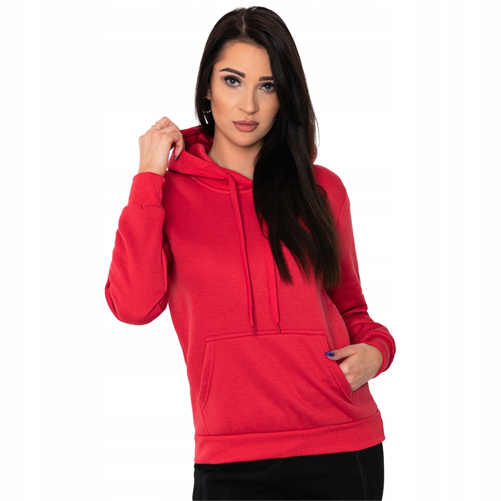 

Bluza damska z kapturem 002TLR czerwona S