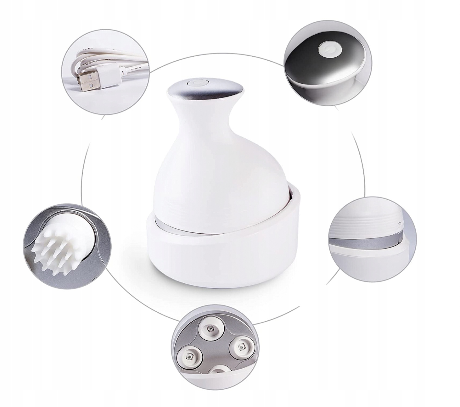 MASAŻER GŁOWY DLA KOTA ELEKTRYCZNY ZABAWKA KOT USB Model 58854