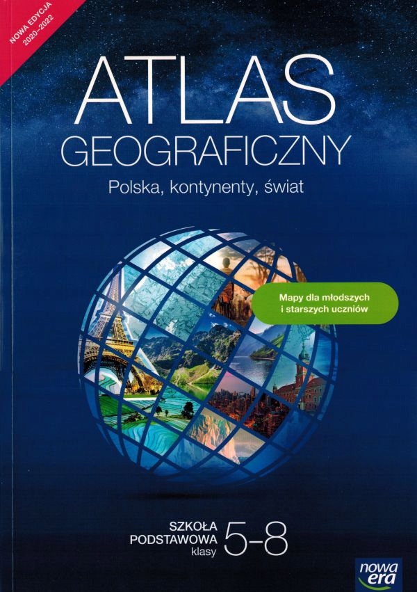 

Atlas Geograficzny Szkoła Podstawowa 5-8 Nowa Era