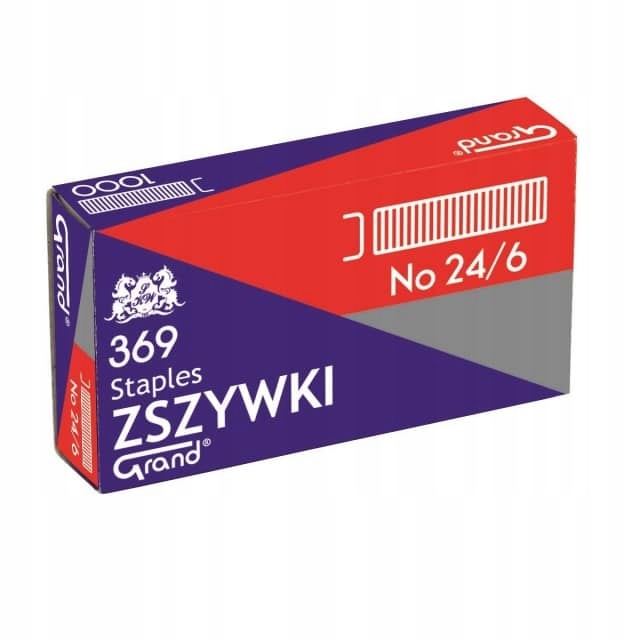 

Zszywki biurowe 24/6 grand standardowe