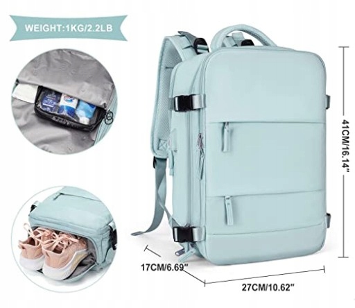 Plecak podróżny dla kobiet plecak turystyczny 35 I Stan opakowania oryginalne