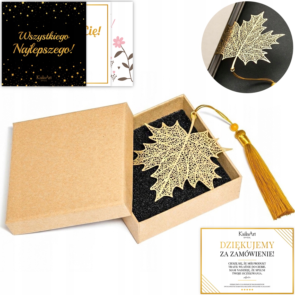 Záložka do knihy Javorový List dárek pro maminku a manželku