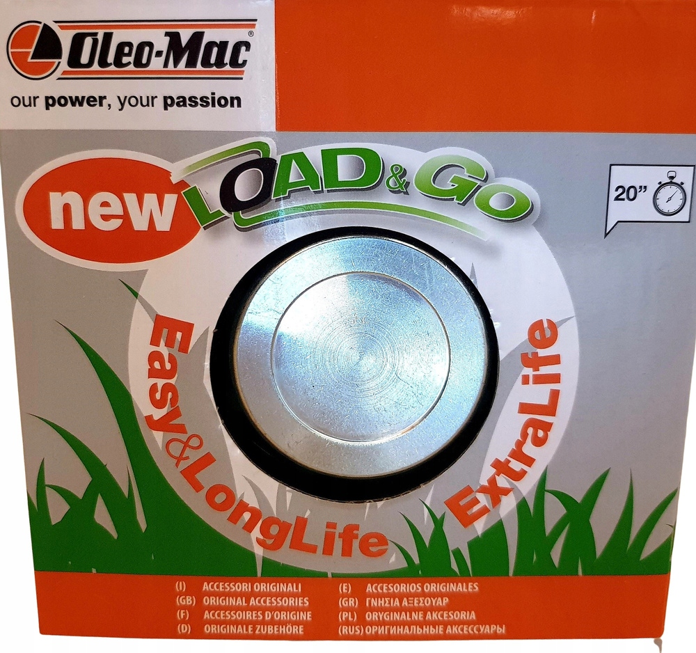 GŁOWICA DO KOS ŻYŁKOWA OLEO-MAC LOAD&GO 130mm x 3mm EXTRALIFE M10x1.25 LHF Kod producenta 63129015