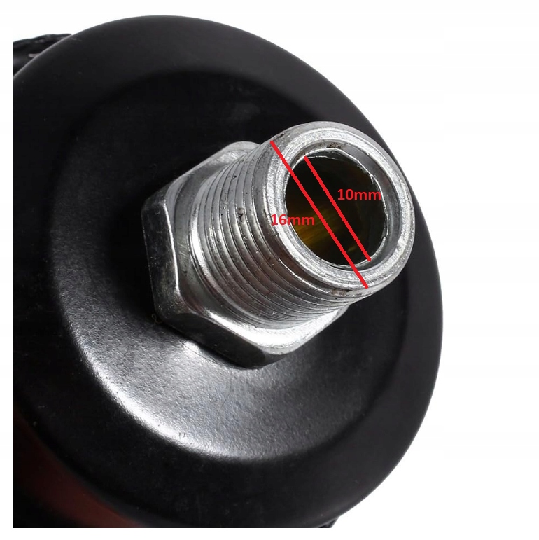 Tłumik sprężarki powietrza czarny Vobor Producent inny