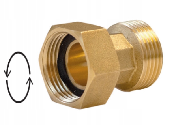 

Mosiężny Śrubunek Do Wodomierza Ruchomy 1/2"