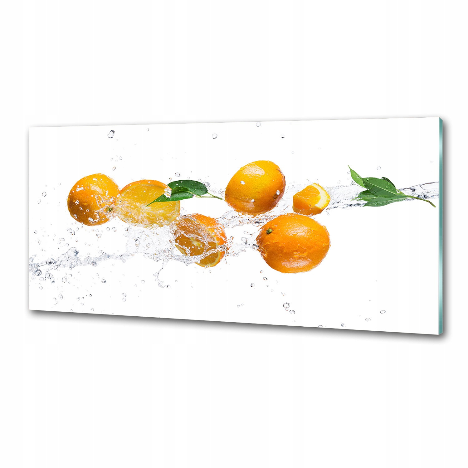 Panel do kuchyne Pomaranče a voda 125 x 50 cm Lepidlo