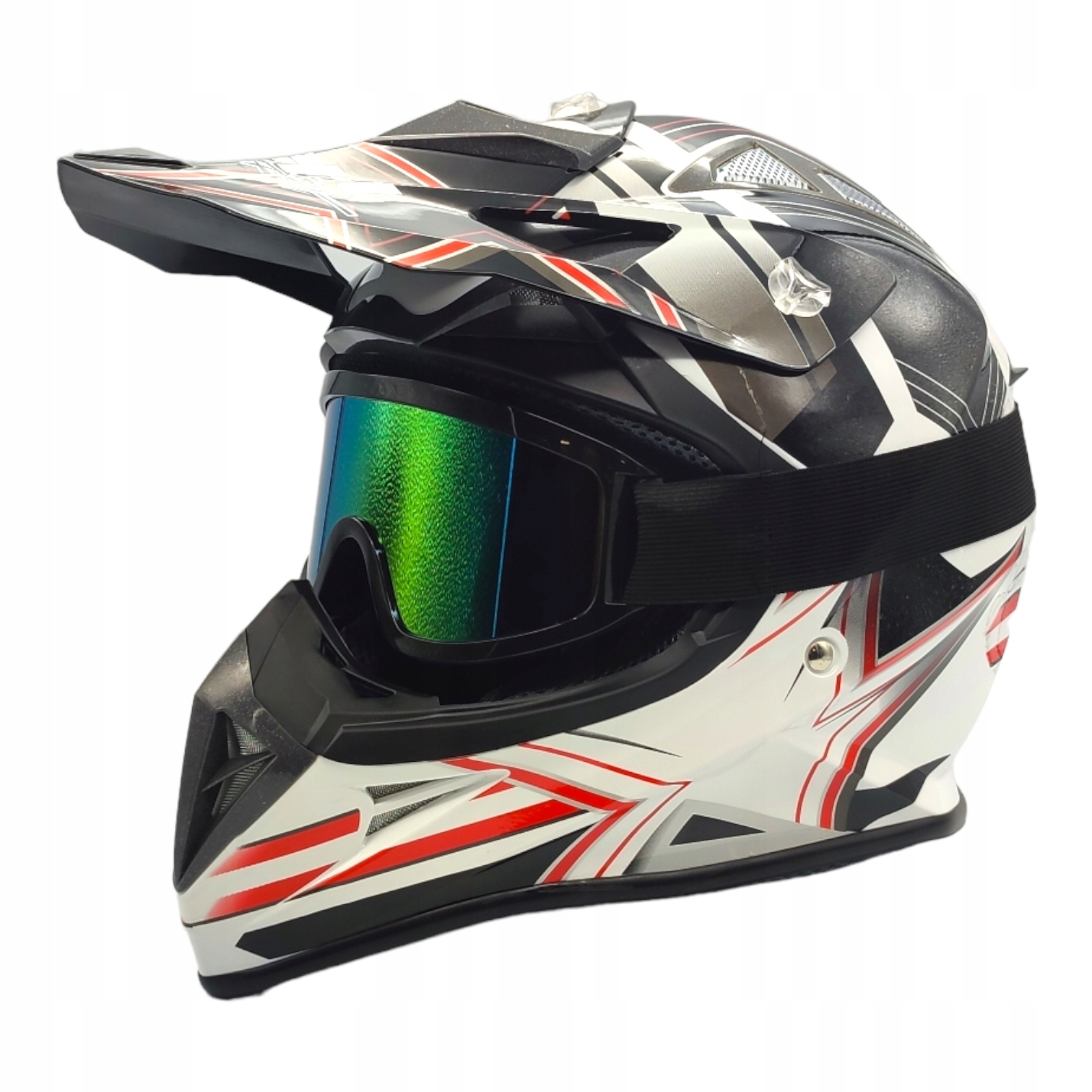 

Kask Motocyklowy Dziecięcy Enduro Cross L Gogle