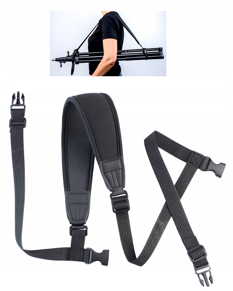 PASEK NARAMIENNY NEOPRONOWY do STATYWU TRIPODA TRANSPORT PRZENOSZENIE