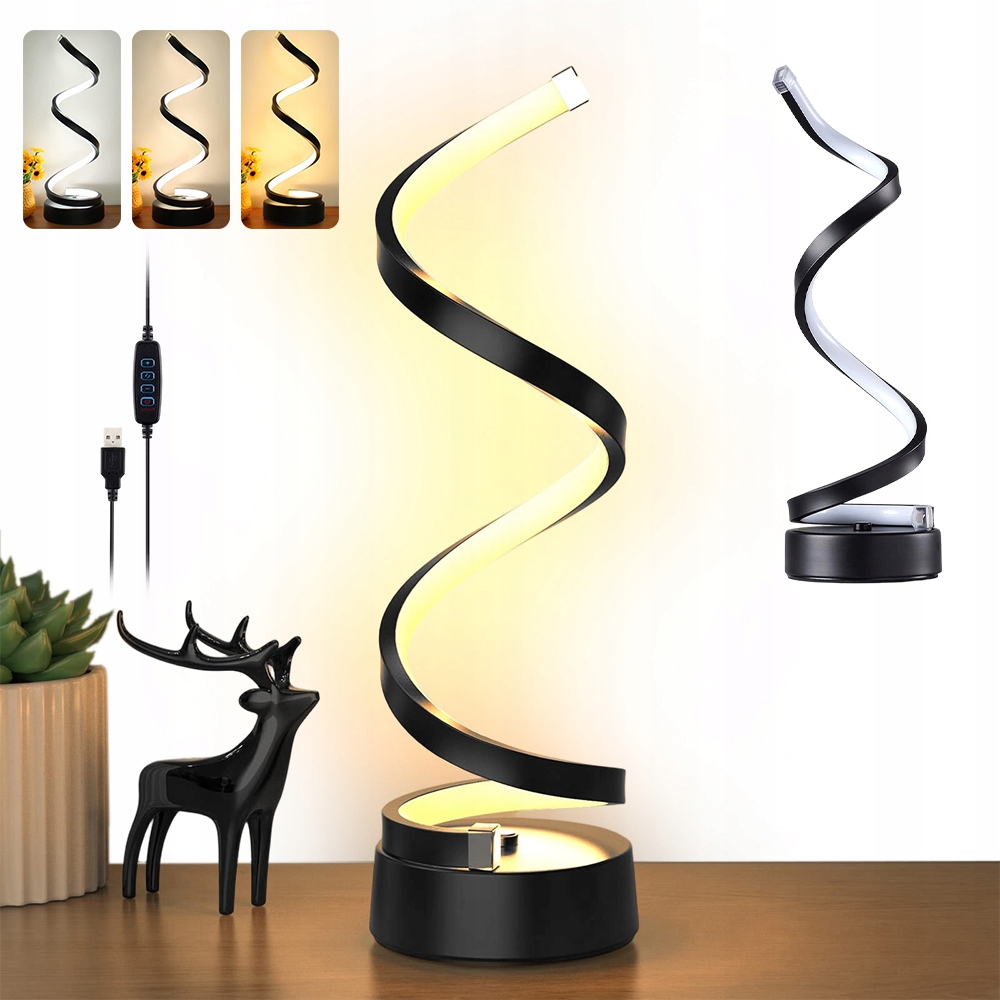 NOWOCZESNA LAMPA STOŁOWA LED, 3 TEMPERATURY BARWOWE, LAMPA STOŁOWA LED