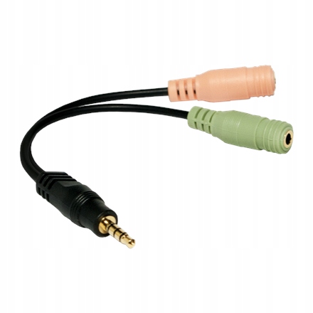 Logilink Adapter audio Mini-phone 3,5 mm 4-biegunowy Męski Żeński