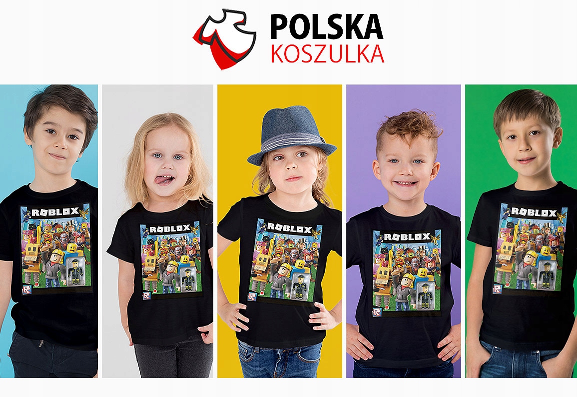 T-SHIRT KOSZULKA DLA DZIECKA ROBLOX 128 SUPER JAKOŚĆ Rodzaj gadżetu filmowy gamingowy książkowy, komiksowy muzyczny
