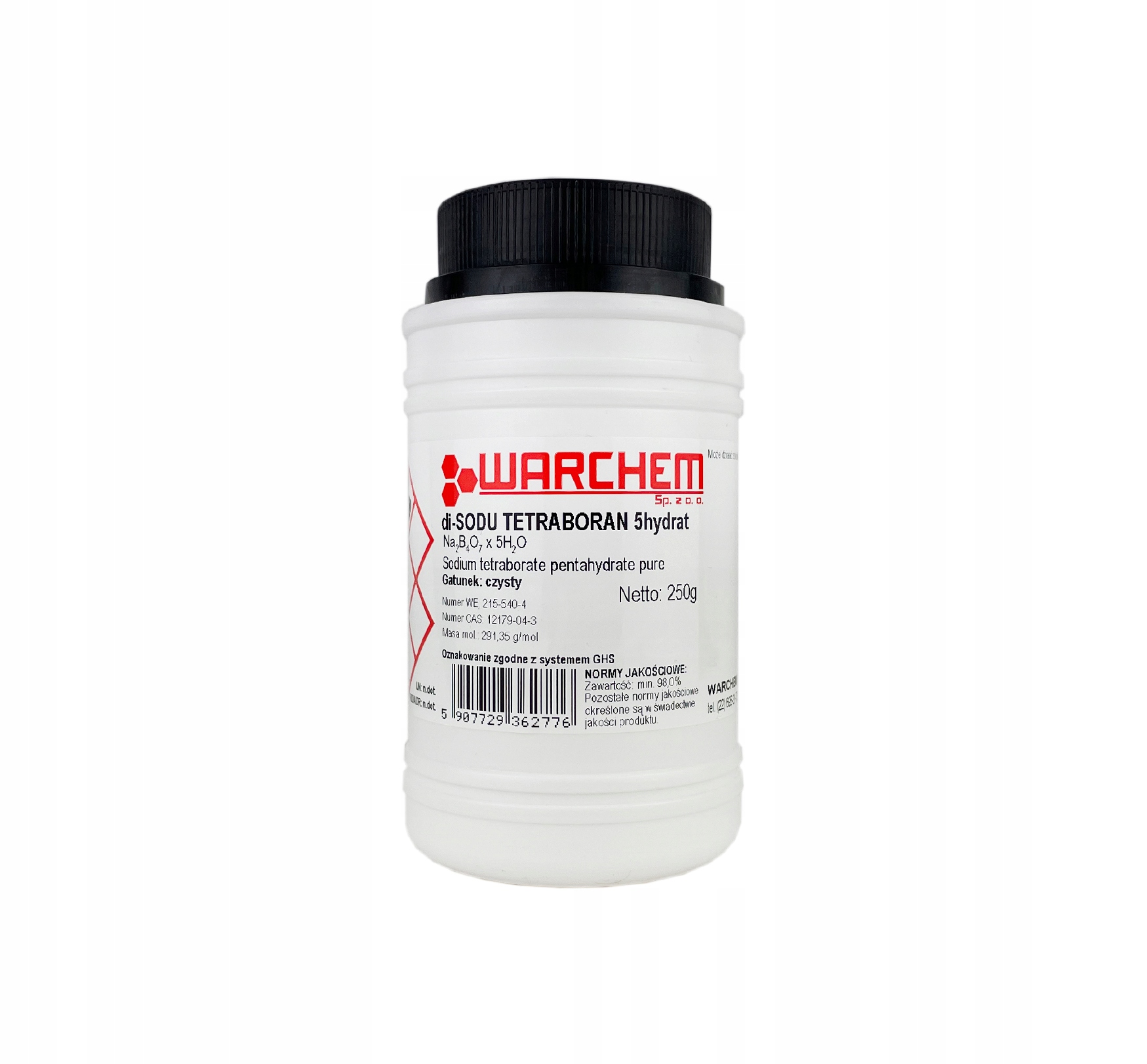 

Tetraboran Sodu 5hydrat (boraks) czysty 250g
