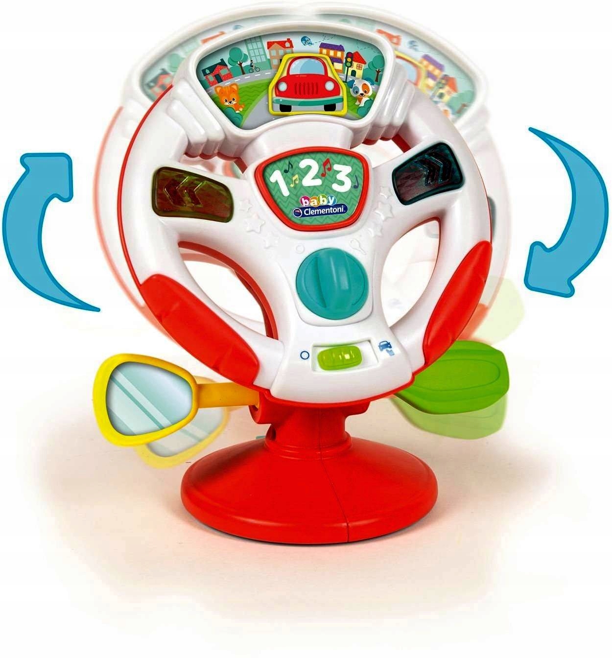 CLEMENTONI INTERAKTYWNA KIEROWNICA NA PRZYSSAWKĘ Wiek dziecka 10 m +