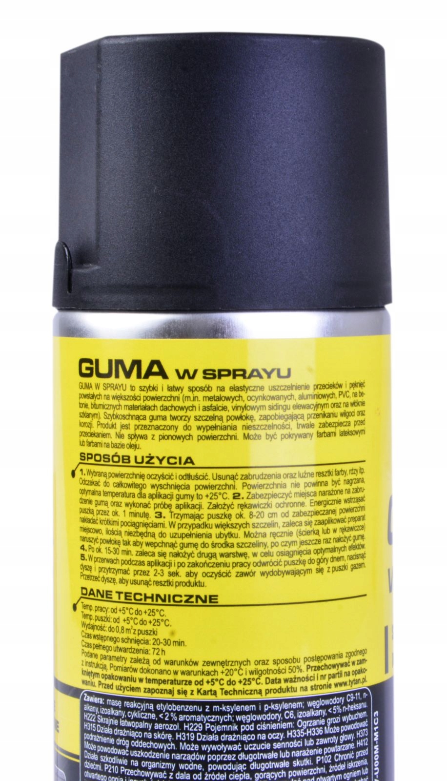 GUMA W SPRAYU USZCZELNIAJĄCA CZARNA 400ML TYTAN Marka Tytan Professional