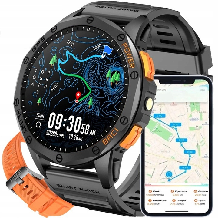 Pánské hodinky Chytré Hodinky Gravity Gps Kompas Always Display