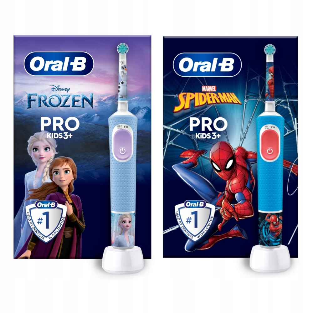 Zestaw Oral-B Pro Kids Kraina lodu Spider-Man 2 Szczoteczki elektryczne