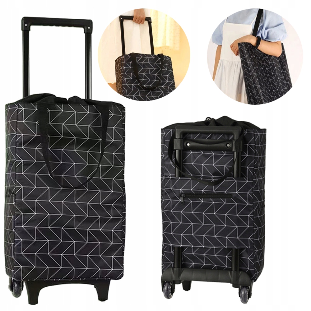 Wózek na zakupy Common Home Luxury Store czarny poliester Marka inna