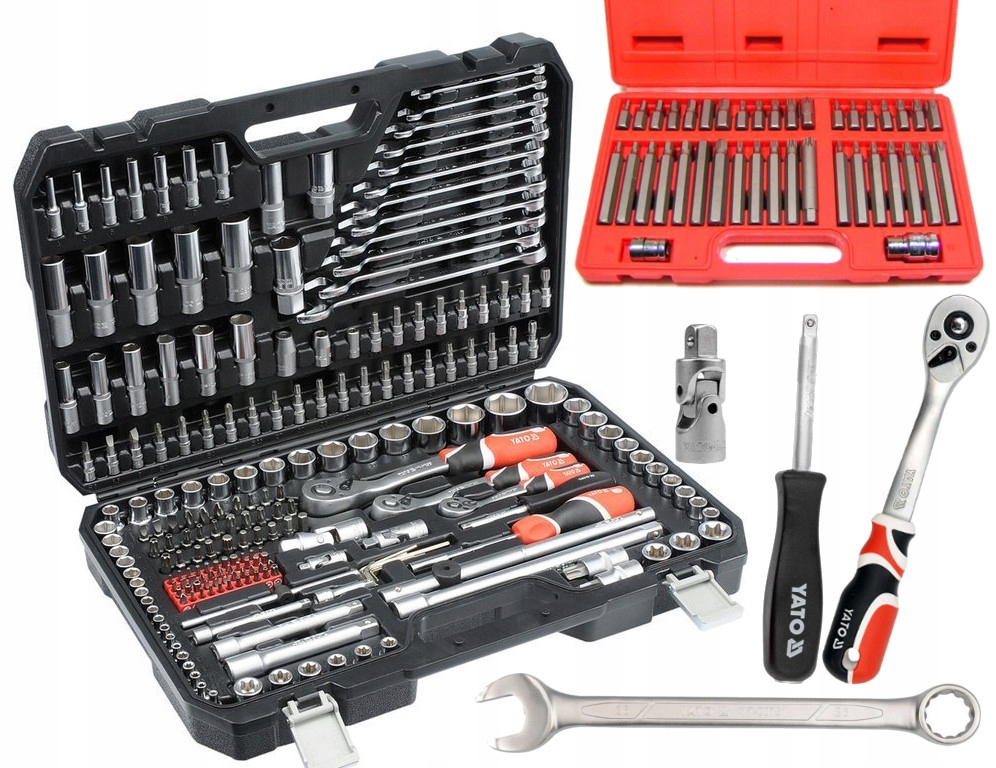 

Zestaw 216el Klucze Nasadowe Yato YT-3884 +40 Torx