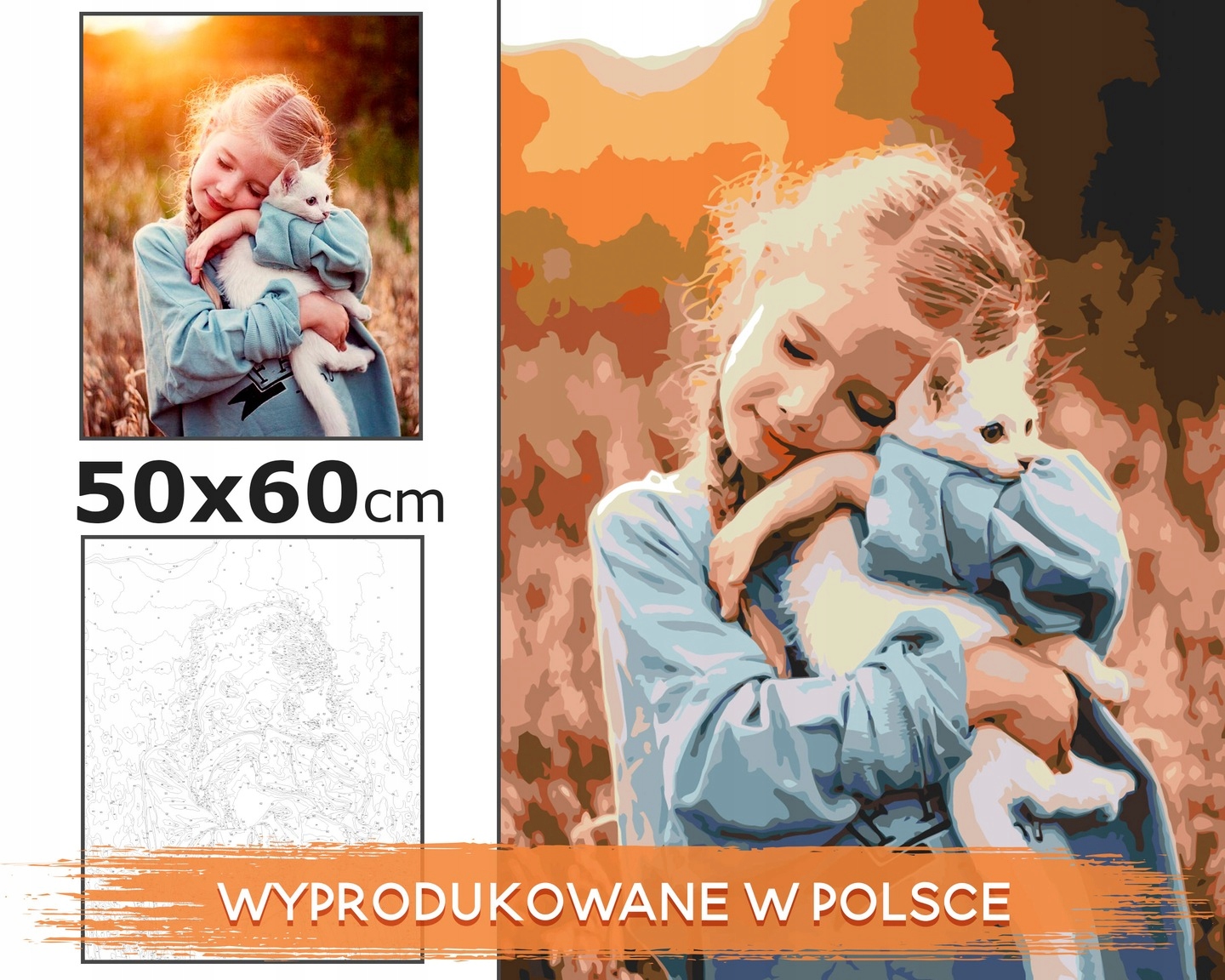 Váš obraz na objednávku Malování s čísly z vlastní fotografie 50x60 cm