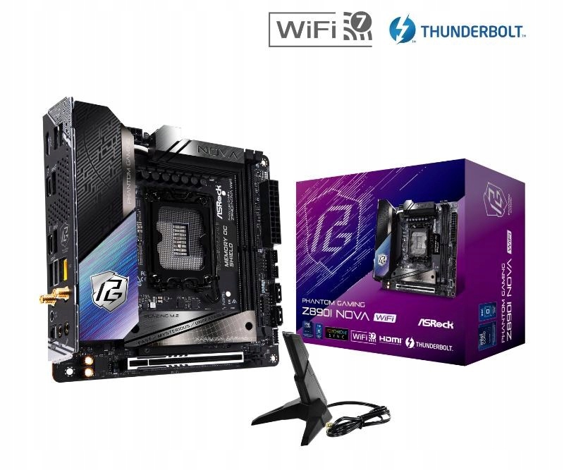 ASRock Mb Sc LGA1851 Z890I Nova Wifi, Intel Z890, 2xDDR5, 1xHDMI, …