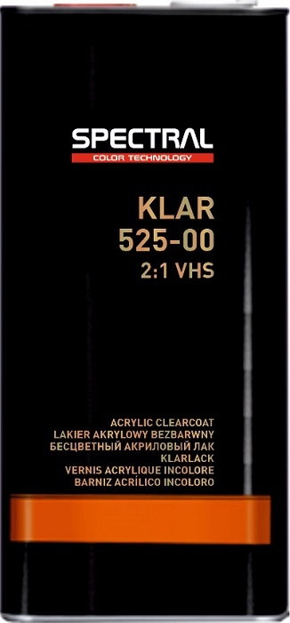 Lakier akrylowy bezbarwny Spectral Klar 525-00 5L + utwardzacz H6115 2.5L EAN (GTIN) 5900061910469