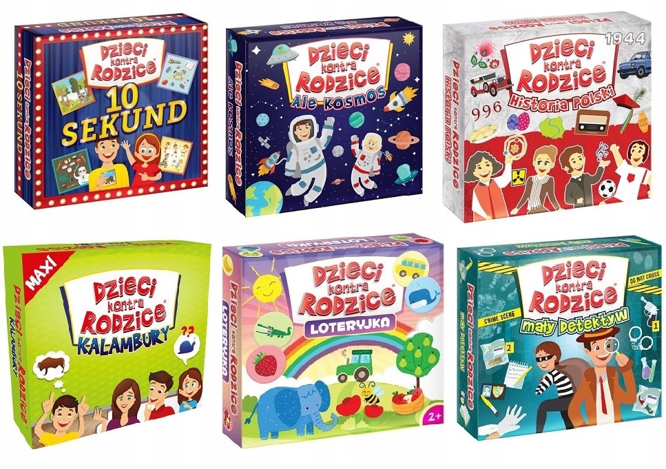 Dzieci kontra rodzice 10 sekund pakiet 6 gier