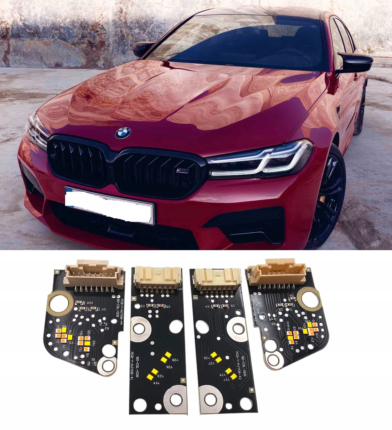 Moduly Csl Bílý Drl Bmw 5 Series G30 G38 2021-2024 Efekt White Plug&play