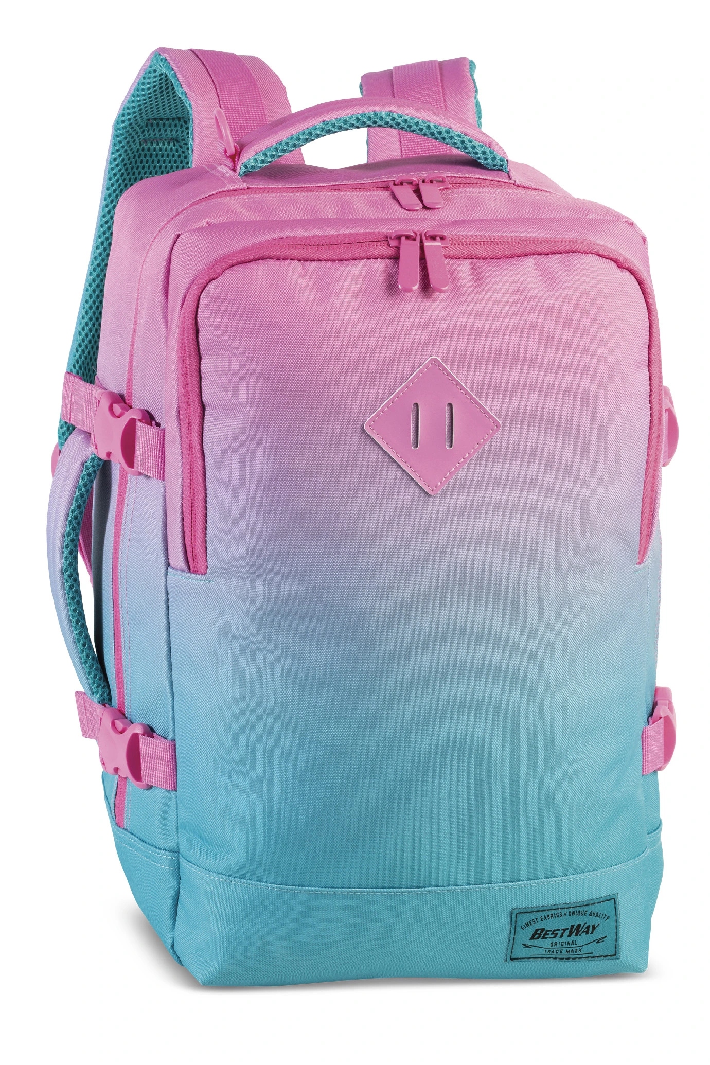 BestWay cestovní batoh Cabin pro small růžovo-modrý 20L