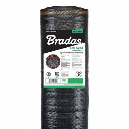 Agrotextília Bradas čierna 1,6 x 100 m 90 g/m² rolka