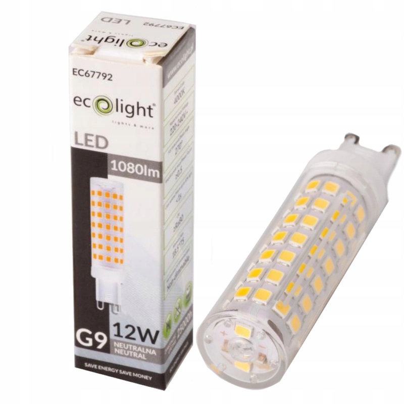 

Żarówka Led Energooszczędna G9 12W 4000K Neutralna
