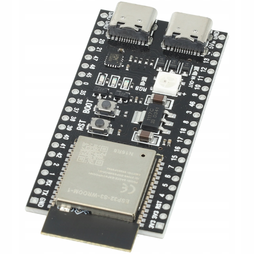 Esp32 S3 Devkit Wifi Ble 5.0 Moduł Płytka Rozwojowa IoT Bluetooth microSD Producent MSALAMON