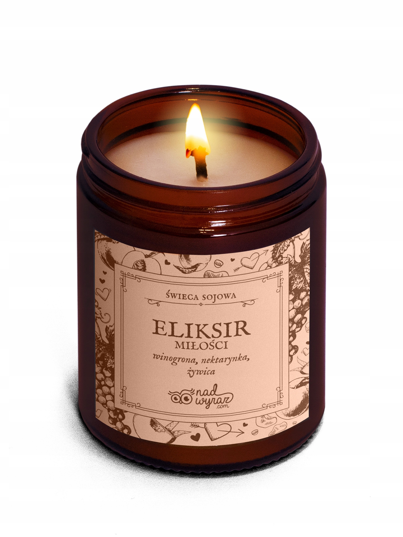 ELIKSIR MIŁOŚCI / świeca sojowa zapachowa