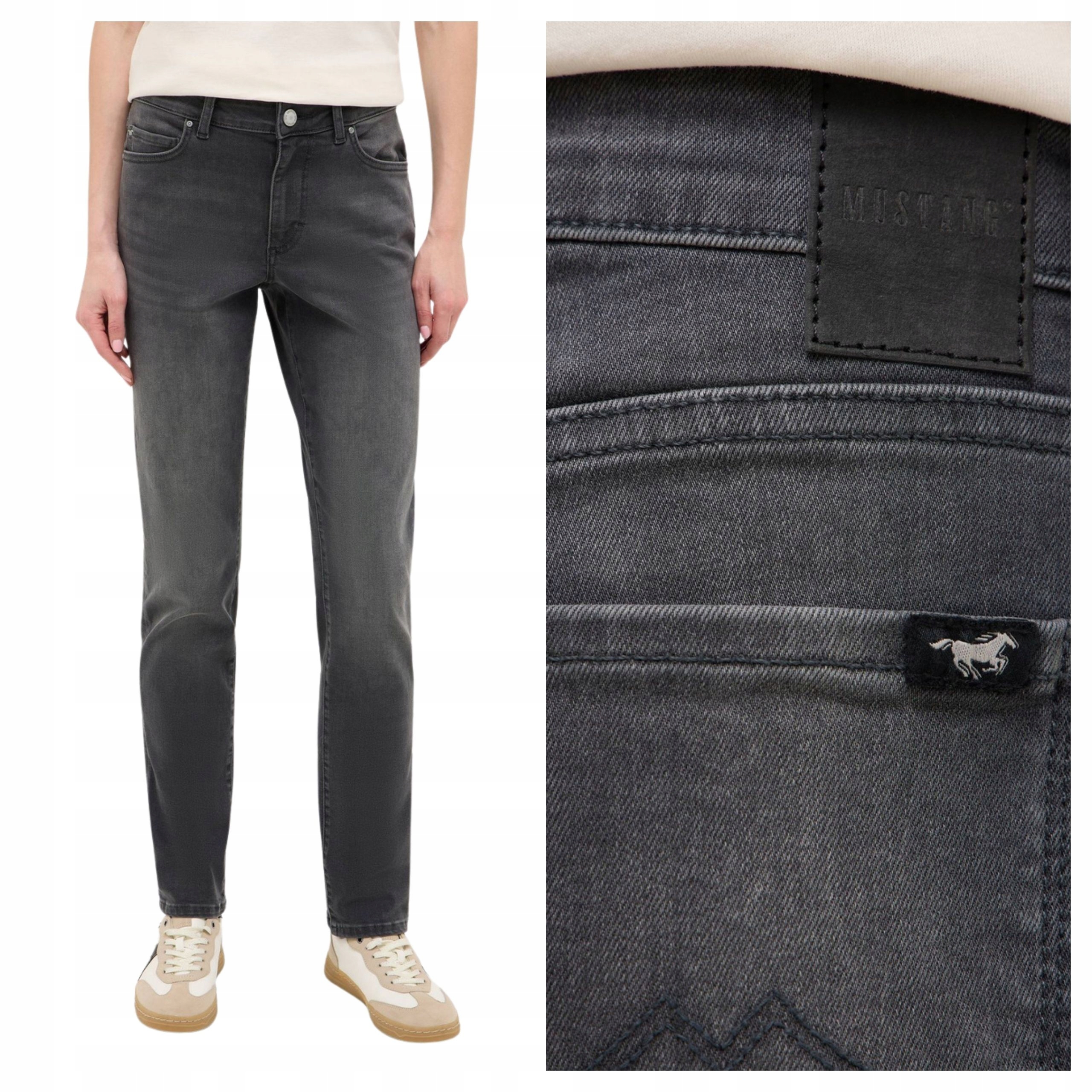 Dámské džínové kalhoty Mustang Crosby Relaxed Slim Denim Black W31 L30