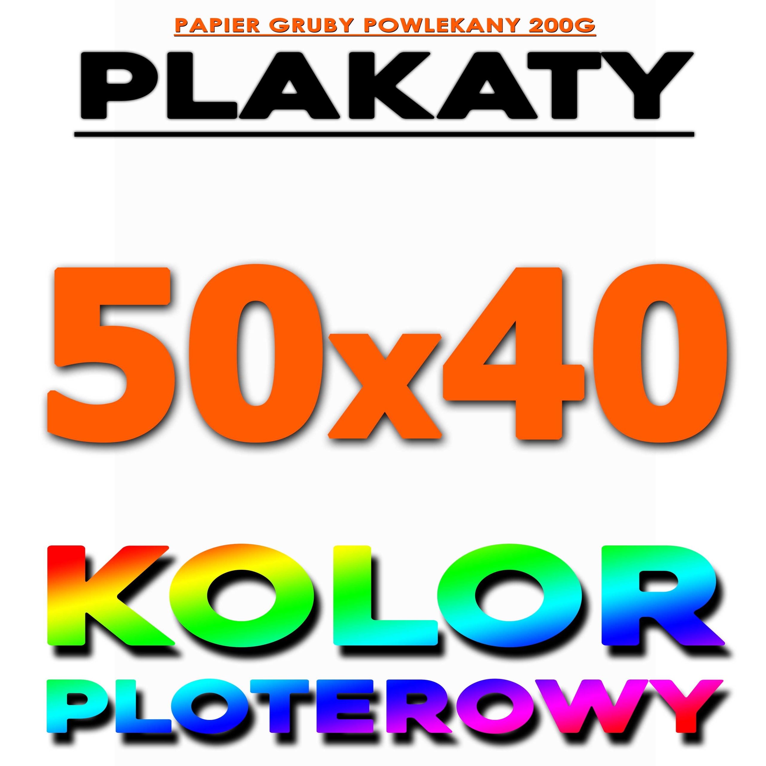 

Wydruk Druk Plakat 40x50 Np Do Ramki Kolor 200g