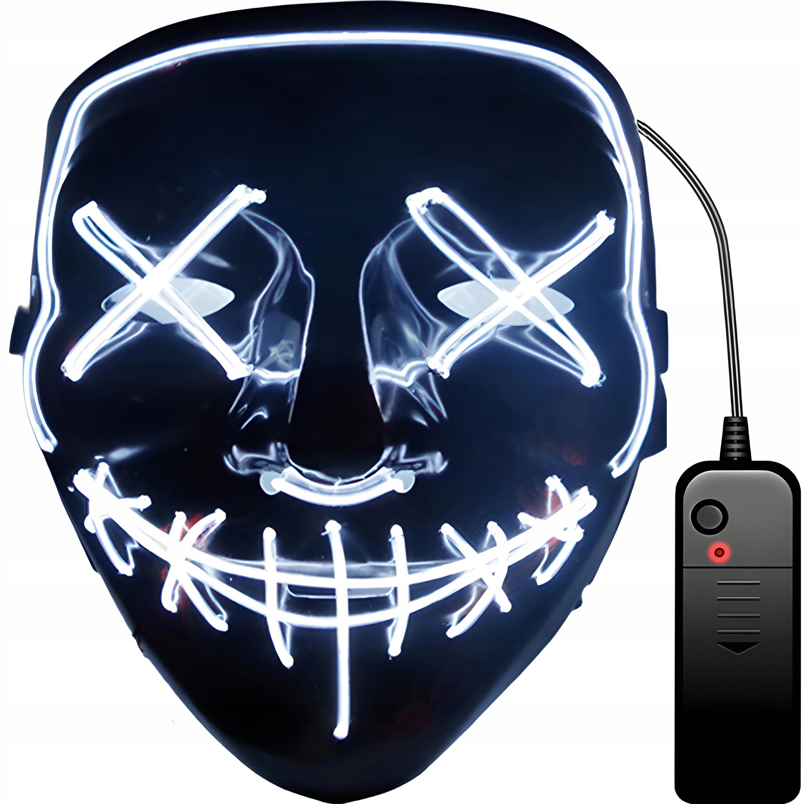 5 ks. LED SVIETIACA LED MASKA HALLOWEEN