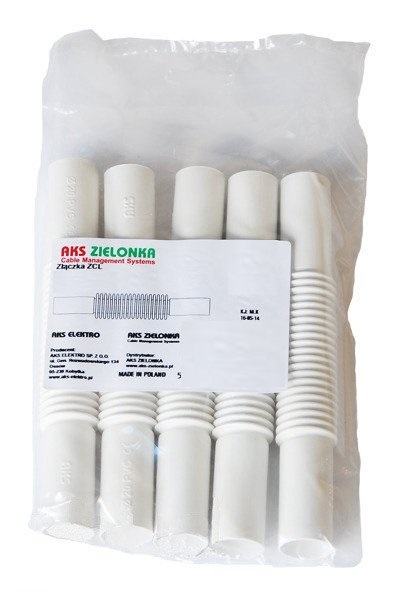 Vrúbkovaná spojka na rúry Zcl 25 mm balenie 100 ks Aks Zielonka