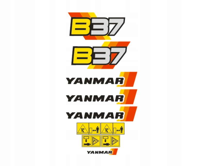 Samolepky s nálepkami – Yanmar B37