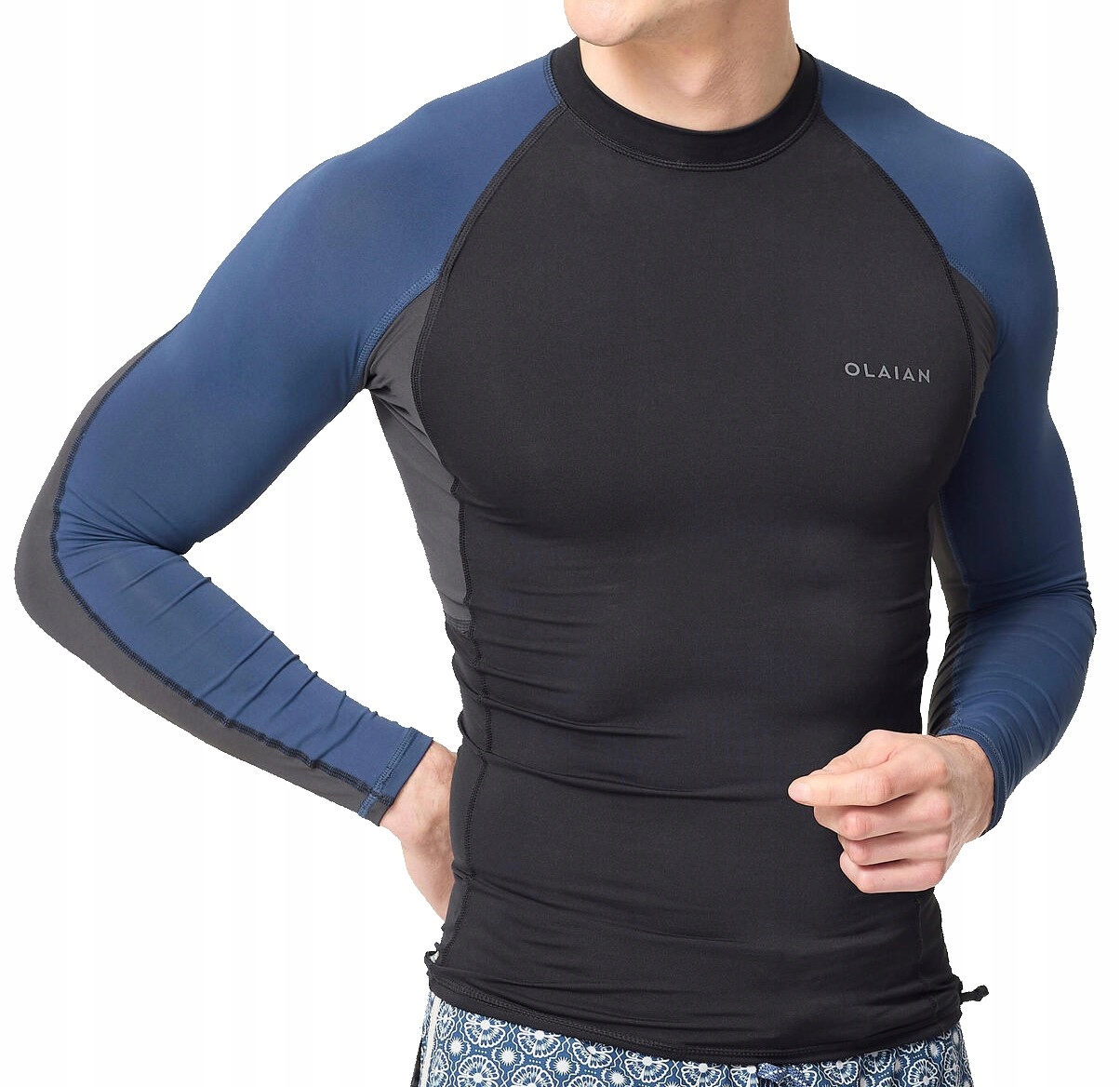 Koszulka do Wody Cieplej w Wodzie Top Męski do Pływania Anty-uv Kajak M