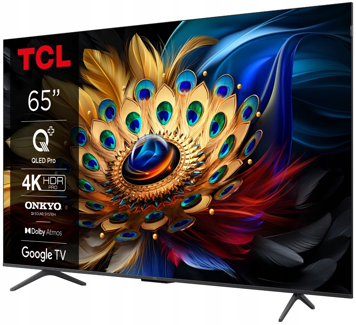 Telewizor TCL 65C655 65" QLED Pro 4K UHD Google TV 60Hz DVB-T2 Marka TCL