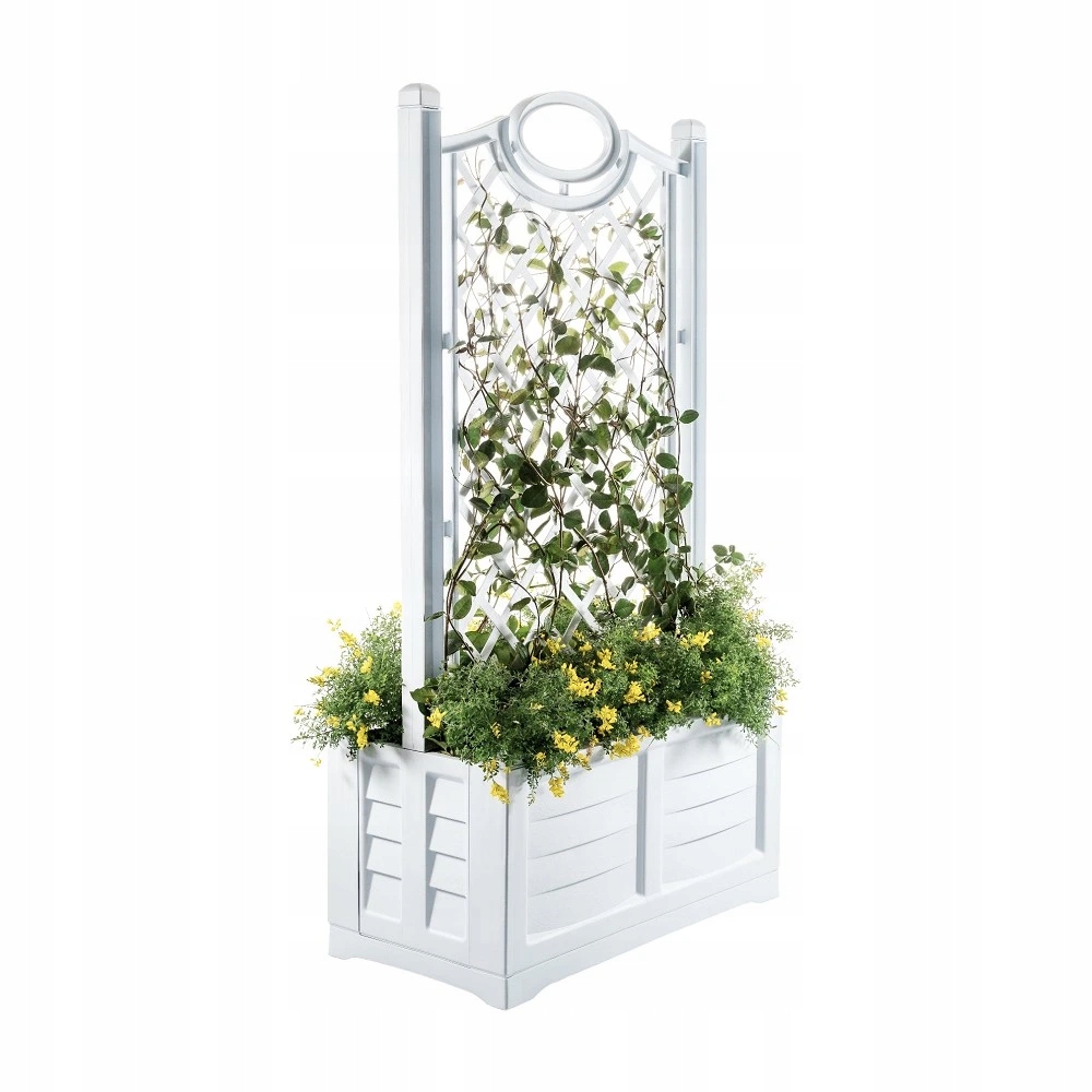 Bama Truhlík s okrasnou mrežou Separe, biela