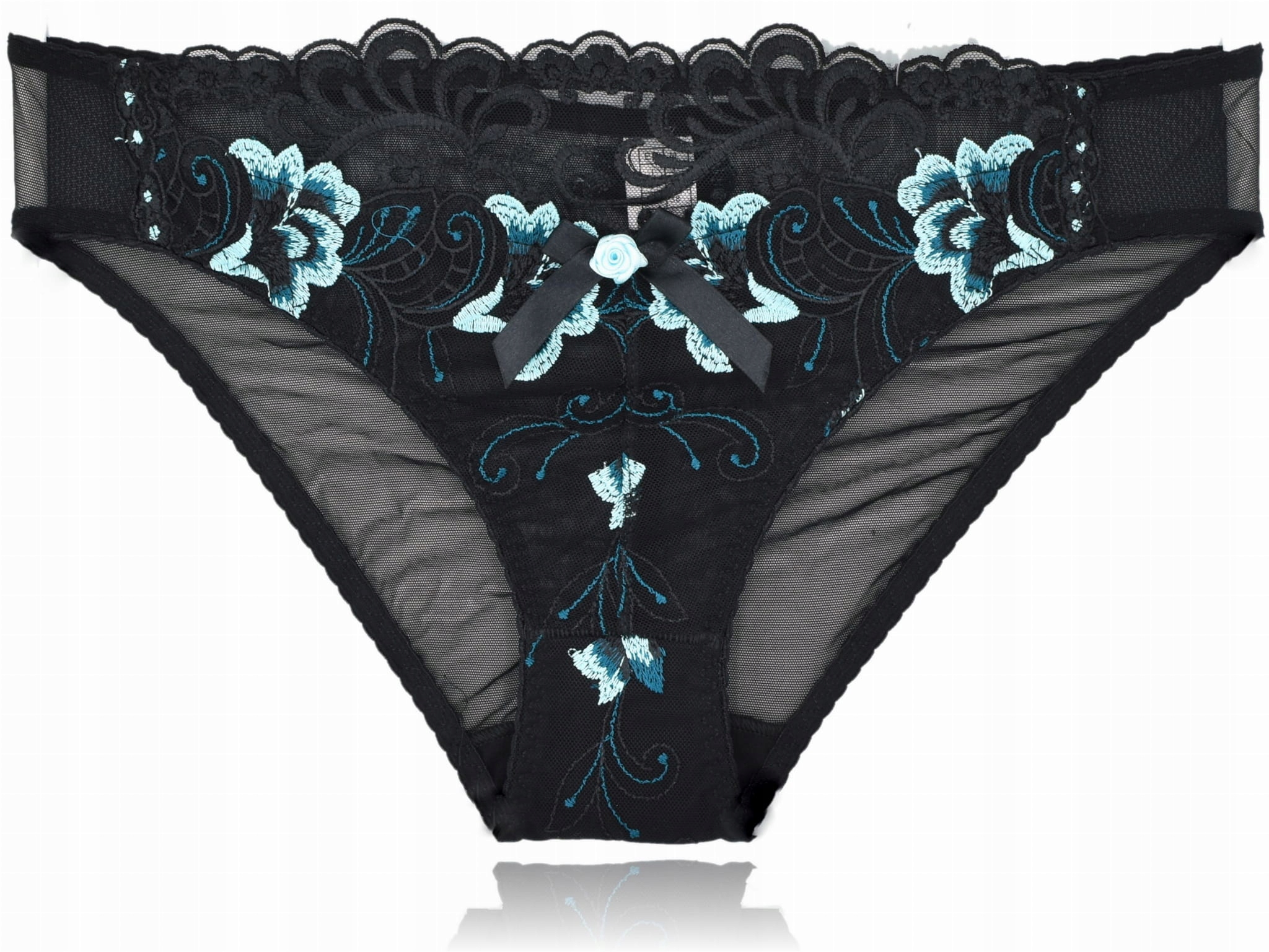 

Benefit Livia majtki figi barokowy haft turkus XL