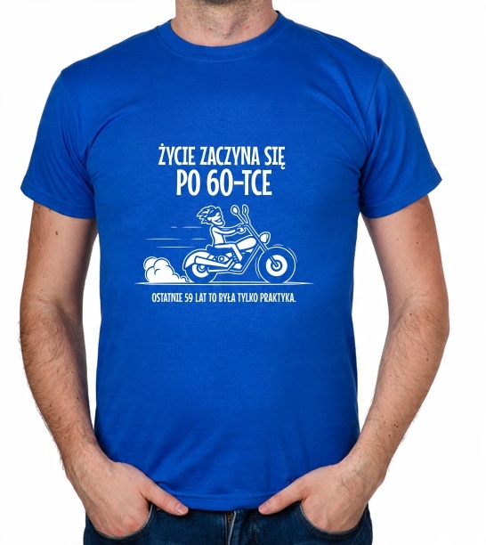 

koszulka Życie Zaczyna Się Po 60-TCE prezent