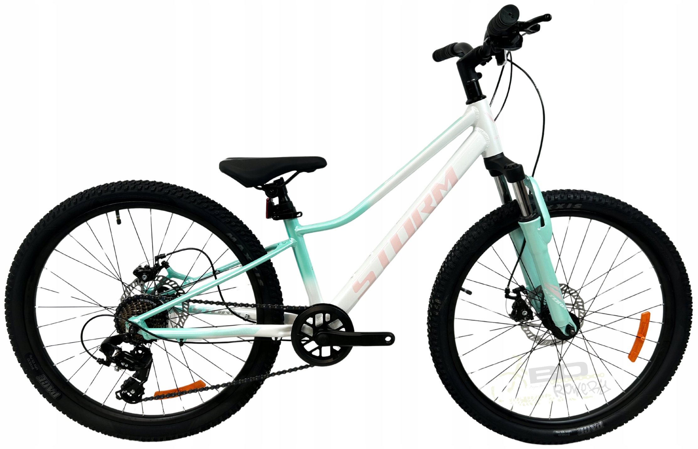 Rower Młodzieżowy 24 Storm Queen 2D rama 11 24 perła turkus 2026 1x7