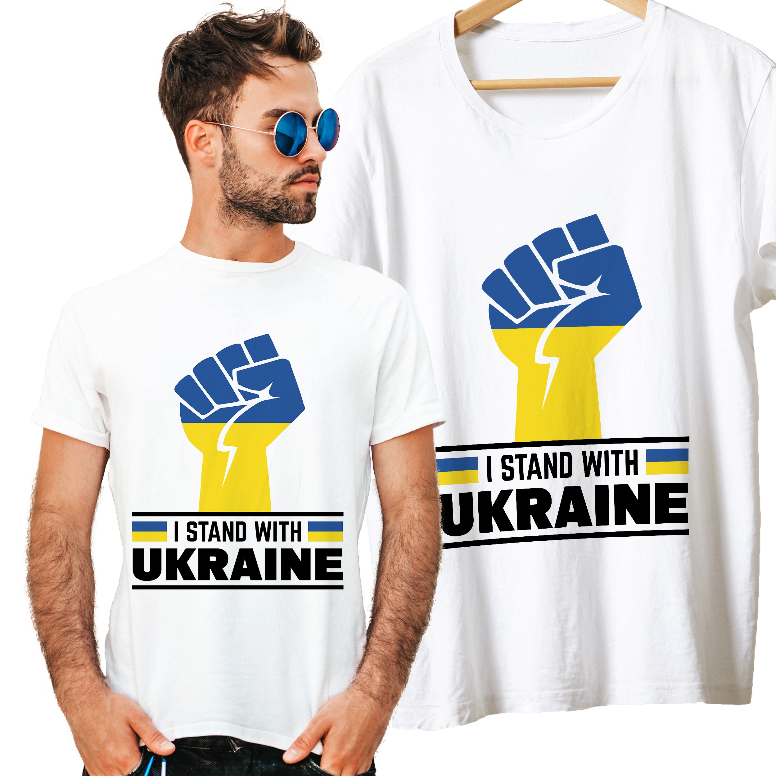 

Koszulka Ukraina T-shirt Anty Putin Stop War / M