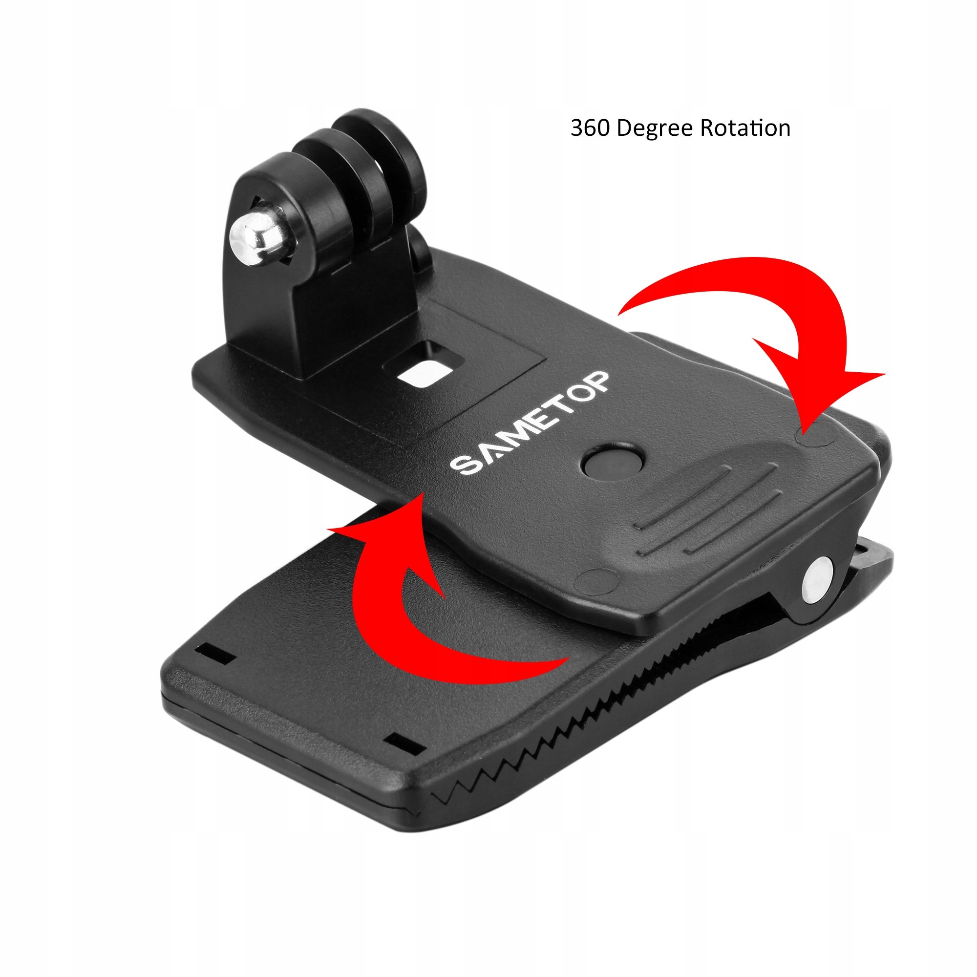 SAMETOP Uchwyt Plecakowy Do Kamer GoPro Hero 13-1 Fusion Max — miniatura 4