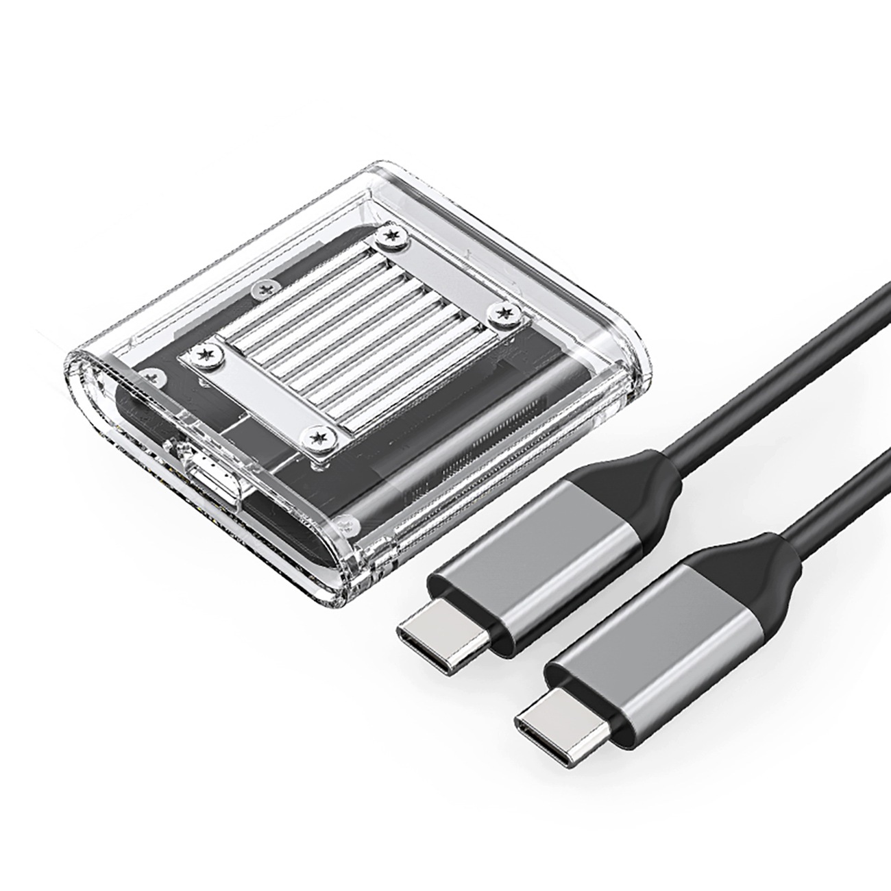 Kapsa Na Disk M.2 Nvme Usb-c 10GB/S Průhledná Orico Do 2TB