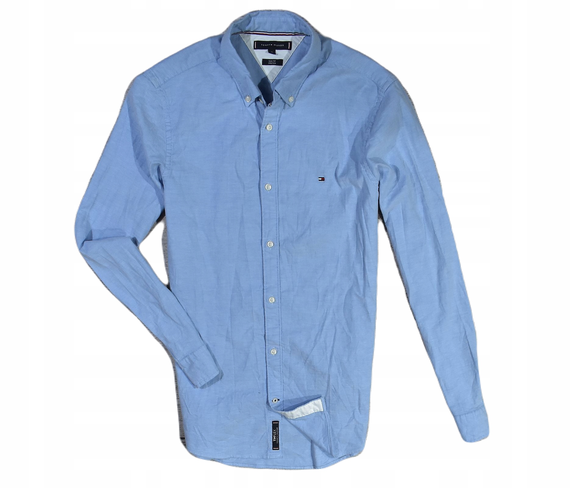 TOMMY HILFIGER Koszula Błękitna Logowana Męska / M