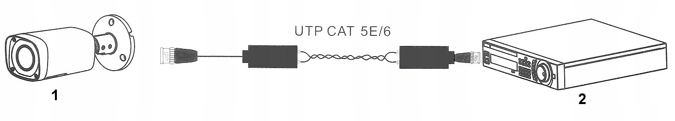 TRANSFORMATOR WIDEO PFM800B-4K DAHUA Waga produktu z opakowaniem jednostkowym 0.042 kg