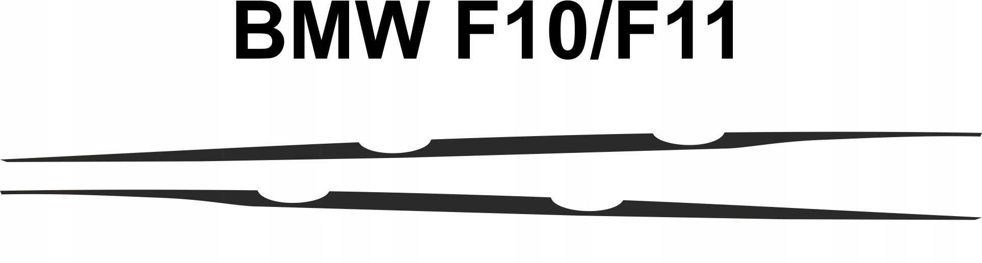 Samolepky bočních pásů pod kliky Bmw F10 Performance