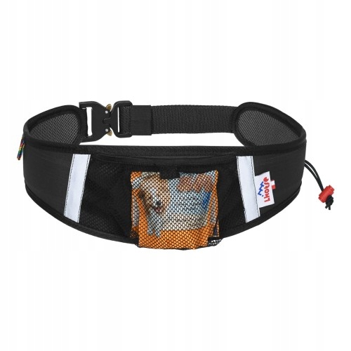 Pas do biegania z psem Lhotse Run czarny L-XL